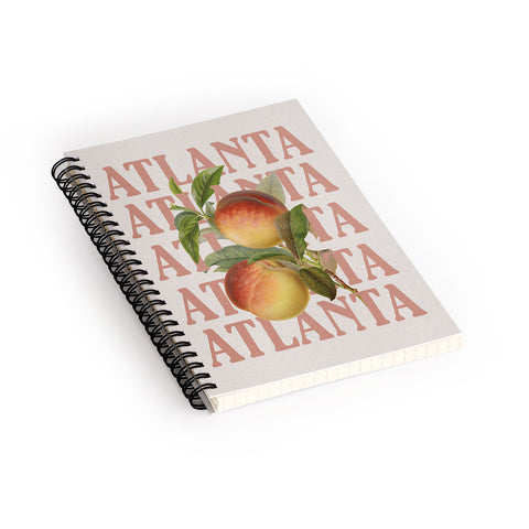 Society6 Design Studio Atlanta Peaches Spiral Notebook