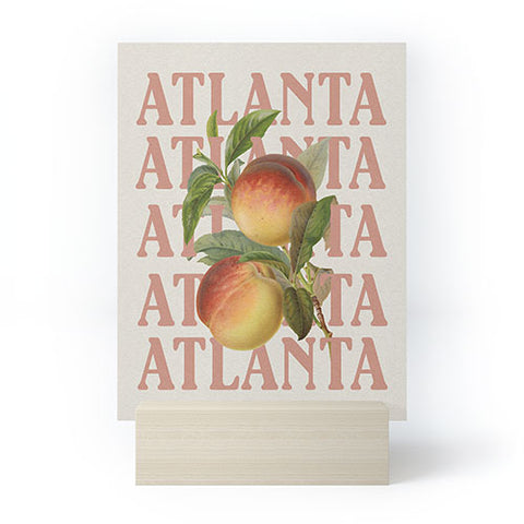 Society6 Design Studio Atlanta Peaches Mini Art Print