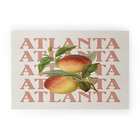 Society6 Design Studio Atlanta Peaches Welcome Mat