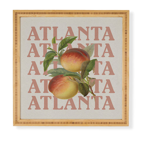 Society6 Design Studio Atlanta Peaches Framed Wall Art