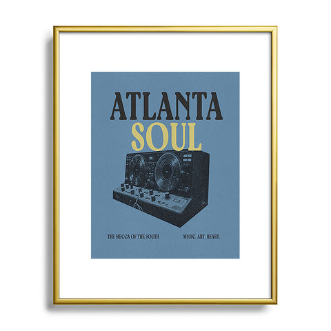 Society6 Design Studio Atlanta Soul Metal Framed Art Print