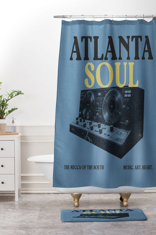 Society6 Design Studio Atlanta Soul Shower Curtain And Mat