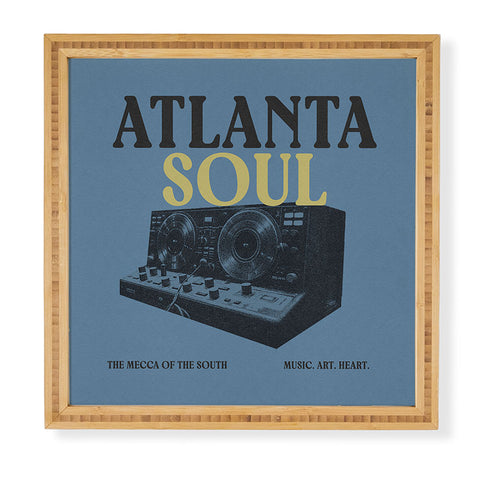 Society6 Design Studio Atlanta Soul Framed Wall Art
