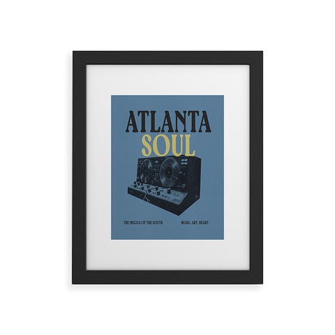 Society6 Design Studio Atlanta Soul Framed Art Print