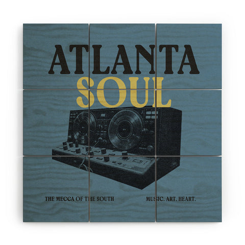Society6 Design Studio Atlanta Soul Wood Wall Mural
