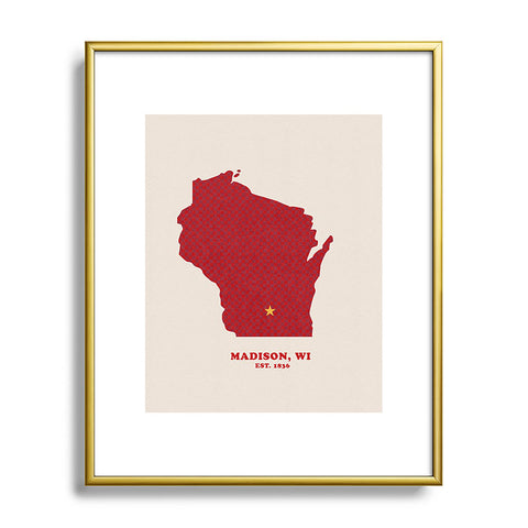 Society6 Design Studio Big Mitten Metal Framed Art Print