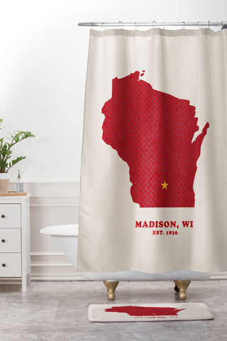 Society6 Design Studio Big Mitten Shower Curtain And Mat
