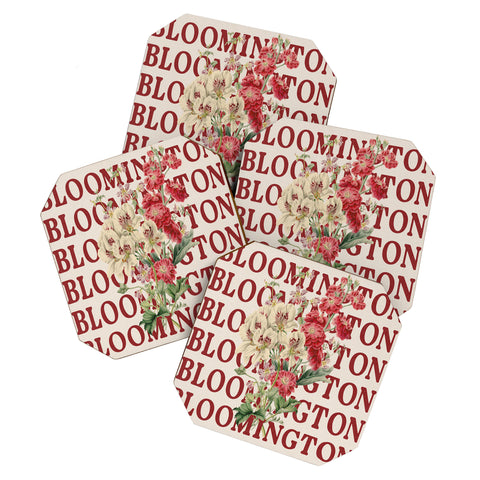 Society6 Design Studio bloomington in bloom Coaster Set
