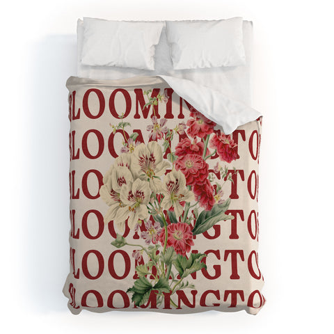Society6 Design Studio bloomington in bloom Duvet Cover
