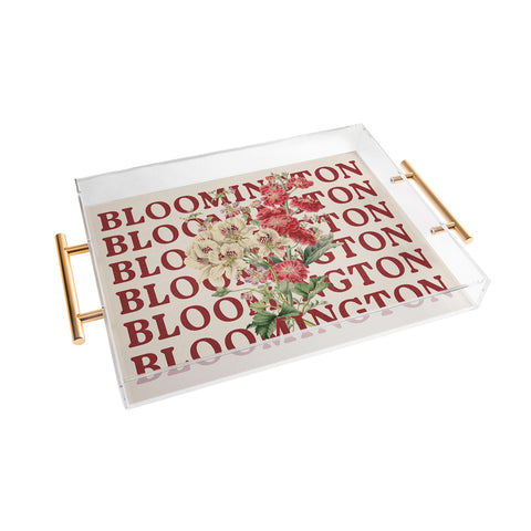 Society6 Design Studio bloomington in bloom Acrylic Tray