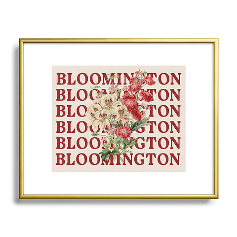 Society6 Design Studio bloomington in bloom Metal Framed Art Print