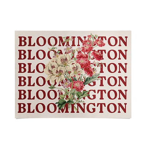 Society6 Design Studio bloomington in bloom Poster