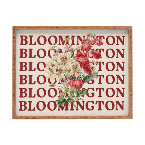 Society6 Design Studio bloomington in bloom Rectangular Tray