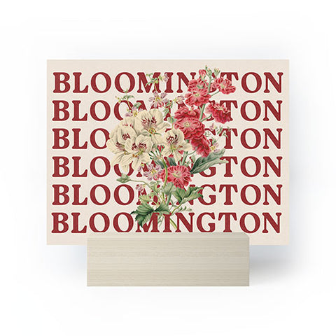 Society6 Design Studio bloomington in bloom Mini Art Print
