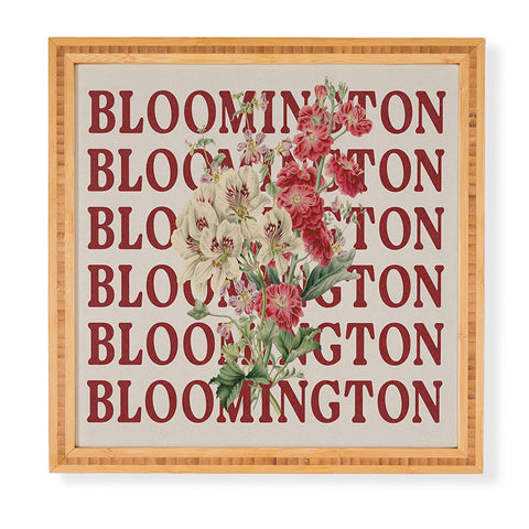 Society6 Design Studio bloomington in bloom Framed Wall Art
