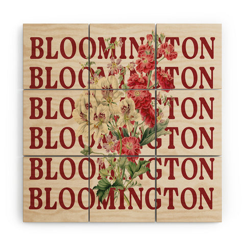 Society6 Design Studio bloomington in bloom Wood Wall Mural