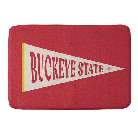 Society6 Design Studio Buckeye State Memory Foam Bath Mat