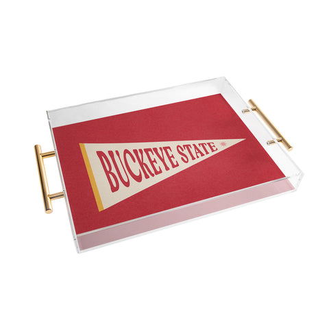Society6 Design Studio Buckeye State Acrylic Tray