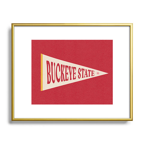 Society6 Design Studio Buckeye State Metal Framed Art Print