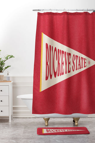 Society6 Design Studio Buckeye State Shower Curtain And Mat