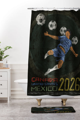 Society6 Design Studio Canada US Mexico 2026 Shower Curtain And Mat