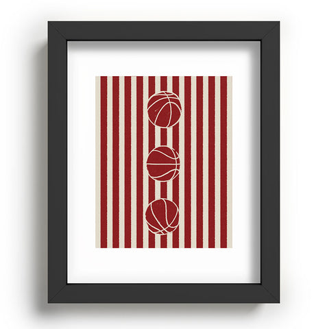 Society6 Design Studio candy stripe crew Recessed Framing Rectangle
