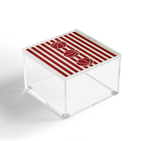 Society6 Design Studio candy stripe crew Acrylic Box