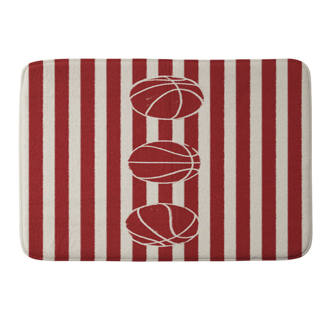 Society6 Design Studio candy stripe crew Memory Foam Bath Mat
