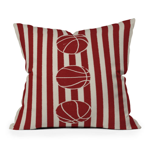 Society6 Design Studio candy stripe crew Throw Pillow