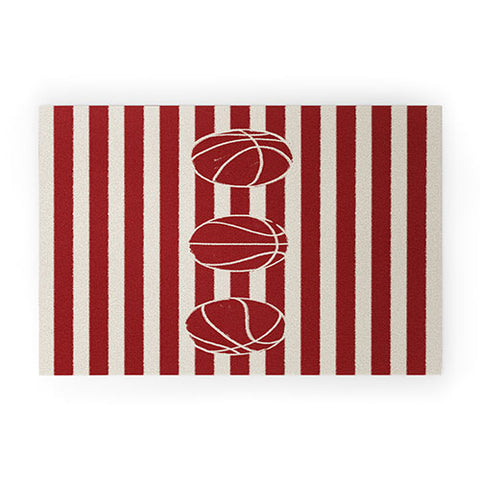 Society6 Design Studio candy stripe crew Welcome Mat