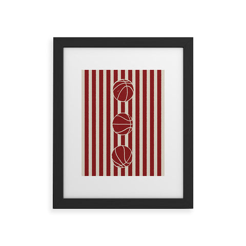 Society6 Design Studio candy stripe crew Framed Art Print
