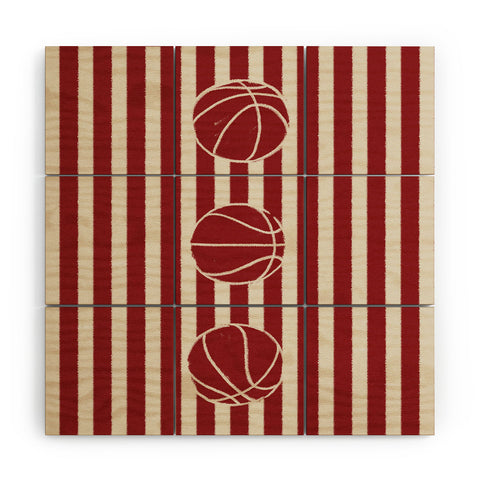 Society6 Design Studio candy stripe crew Wood Wall Mural