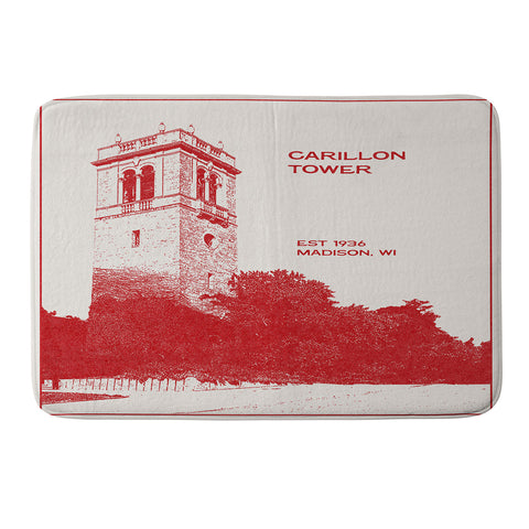 Society6 Design Studio Carillon Bell Tower Memory Foam Bath Mat