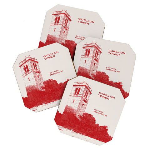 Society6 Design Studio Carillon Bell Tower Coaster Set