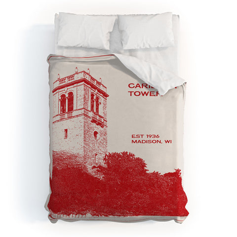 Society6 Design Studio Carillon Bell Tower Duvet Cover