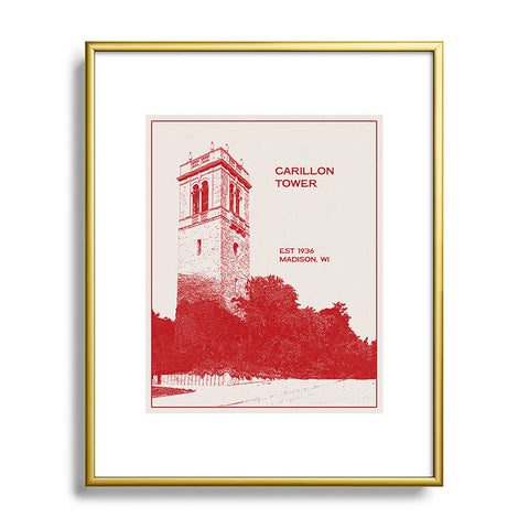 Society6 Design Studio Carillon Bell Tower Metal Framed Art Print