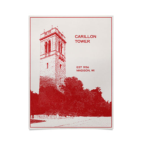 Society6 Design Studio Carillon Bell Tower Poster