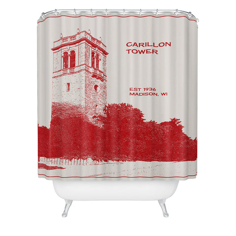Society6 Design Studio Carillon Bell Tower Shower Curtain