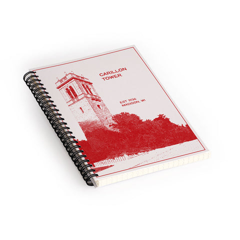 Society6 Design Studio Carillon Bell Tower Spiral Notebook