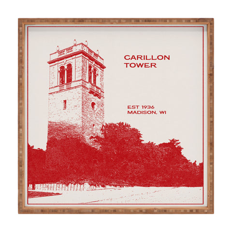 Society6 Design Studio Carillon Bell Tower Square Tray