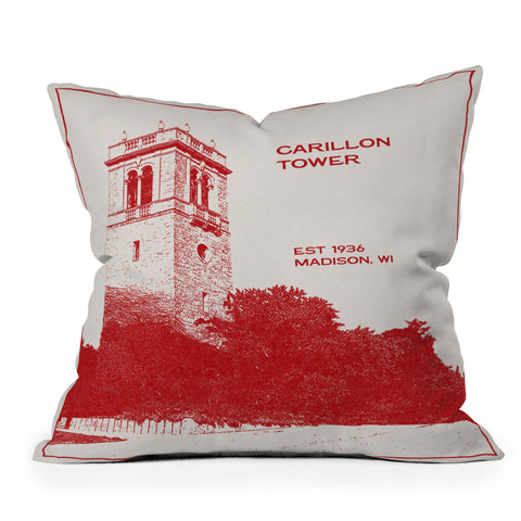 Society6 Design Studio Carillon Bell Tower Throw Pillow