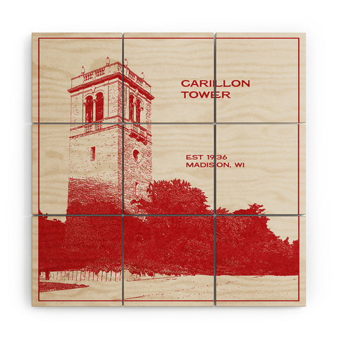 Society6 Design Studio Carillon Bell Tower Wood Wall Mural