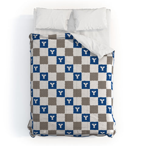 Society6 Design Studio Checkered Y Pattern Comforter