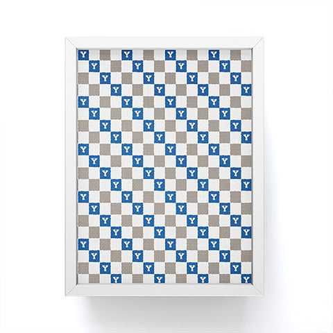 Society6 Design Studio Checkered Y Pattern Framed Mini Art Print