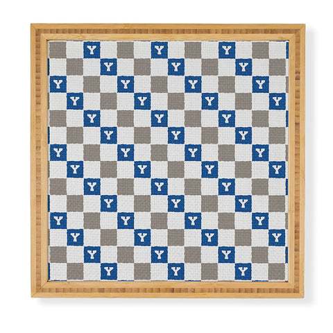 Society6 Design Studio Checkered Y Pattern Framed Wall Art