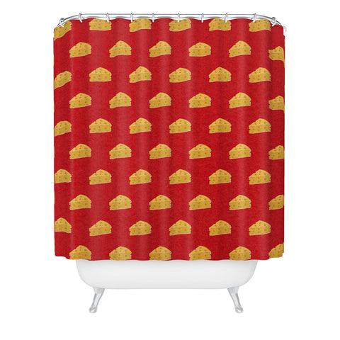Society6 Design Studio Cheeeeese Shower Curtain