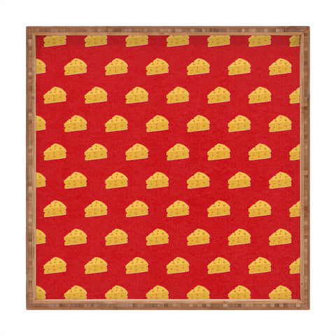 Society6 Design Studio Cheeeeese Square Tray