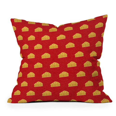 Society6 Design Studio Cheeeeese Outdoor Throw Pillow