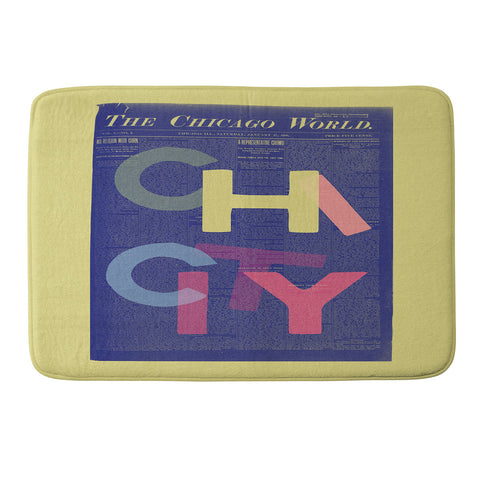 Society6 Design Studio Chi City Memory Foam Bath Mat