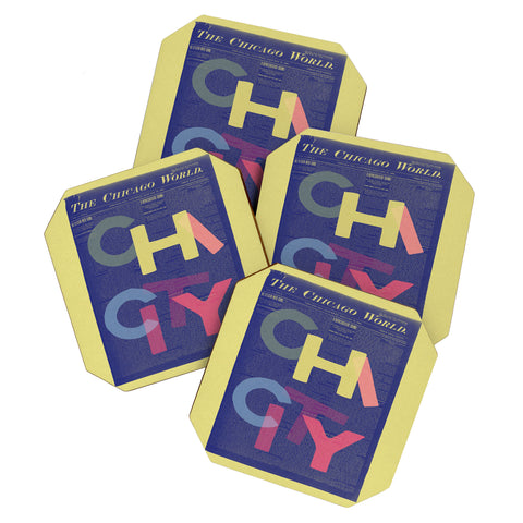 Society6 Design Studio Chi City Coaster Set
